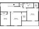 Upstairs layout features three bedrooms with closets and a shared bathroom at 8055 Hereford St, Charlotte, NC 28213