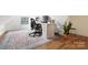 Office space featuring hardwood floors and modern decor at 10000 Blossom Dr, Concord, NC 28025