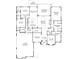 Detailed first-floor plan showcasing an open layout with a kitchen, Gathering room, and primary suite at 102 Pecan Cove Ln, Weddington, NC 28104