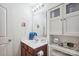 Bathroom with a vanity, framed mirror, toilet, and a clean, well-lit space at 1021 Joselynn Dr, Gastonia, NC 28054