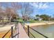 Expansive backyard with a private beach and dock, perfect for lakeside living at 126 Anchor Ln, Troutman, NC 28166