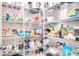 Well-organized pantry with shelves stocked with food items and containers, offering ample storage space at 12889 Hill Pine Rd, Midland, NC 28107