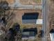 Birds-eye view captures the home's layout, backyard, and proximity to local street at 1411 Roseland Dr, Lincolnton, NC 28092