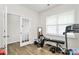 Office space with natural light, hardwood floors and plenty of space for exercise equipment at 16138 Aryshire Green Ct, Charlotte, NC 28273