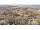 Expansive aerial view of a community showcasing homes nestled among trees at 20016 Walter Henderson Rd, Cornelius, NC 28031