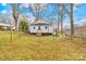 Backyard with an unfenced yard and a small house in the background at 216 Blackwelder St, Kannapolis, NC 28081
