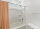 This bathroom boasts a clean shower-tub combination, featuring neutral colors and a modern shower head at 4039 Highgate Ln, Lancaster, SC 29720