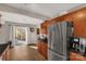 Spacious kitchen with access to deck features wooden cabinets and stainless-steel appliances at 4919 Rehobeth Rd, Waxhaw, NC 28173