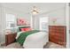Bright bedroom with a ceiling fan, and natural light at 554 Amalfi Dr, Davidson, NC 28036