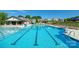 Large community pool with lounge chairs and nearby clubhouse and homes at 878 Two Brothers Ln, York, SC 29745