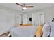 Bright bedroom with natural light and ceiling fan provides a relaxing and airy atmosphere at 905 Blalock Dr, Kings Mountain, NC 28086