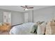 Spacious main bedroom featuring neutral walls, wood-look floors, and a ceiling fan at 905 Blalock Dr, Kings Mountain, NC 28086