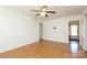 Spacious living room with hardwood floors and neutral walls at 9100 Clancy Pl, Charlotte, NC 28227