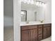 Elegant bathroom with a double sink vanity and a modern glass-enclosed shower at 9512 Coast Laurel Nw Ave # 42, Concord, NC 28027