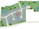 Community map showcasing home site location within a neighborhood featuring green spaces and ponds at 9512 Coast Laurel Nw Ave # 42, Concord, NC 28027