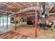Large unfinished basement with plenty of potential for storage or recreation space at 1069 W Rebound Rd, Van Wyck, SC 29720