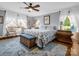 Spacious bedroom with natural light, classic furniture, and stylish decor at 111 Oakwood Dr, Kings Mountain, NC 28086