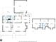 Detailed floor plan showcasing the layout and dimensions of the home's two floors, decks and garage at 111 Oakwood Dr, Kings Mountain, NC 28086