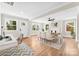 Bright dining area with ample natural light and a stylish table set for entertaining at 1121 S Edgemont Ave, Gastonia, NC 28054