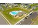Community pool and recreation area includes a pool, splashpad, clubhouse, playground, and ample parking at 122 Asmodean Ln, Troutman, NC 28166