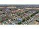 An aerial view shows homes nestled in the Highland Creek neighborhood at 12430 Kemerton Ln # 17, Huntersville, NC 28078