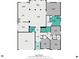 Detailed floor plan showcasing a total of 2206 sq ft, 4 bedrooms and 3 baths at 12430 Kemerton Ln # 17, Huntersville, NC 28078
