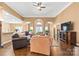 Open-concept living room with hardwood floors, neutral tones, and lots of natural light at 12430 Kemerton Ln # 17, Huntersville, NC 28078