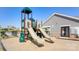 Community playground featuring slides and climbing structures at 128 Asmodean Ln, Troutman, NC 28166