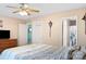 Bedroom with a fan, dresser, and attached bathroom at 1345 Beagle Run, Salisbury, NC 28146