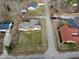 Aerial view of the house showcasing its location, large lot, and neighborhood surroundings at 1426 E Council St, Salisbury, NC 28146