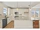 Modern kitchen featuring stainless steel appliances, granite countertops, and stylish pendant lighting at 1529 Pebble Shore Ln # 164, Belmont, NC 28012