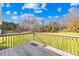Wooden deck overlooking the spacious backyard at 341 Massey Deal Rd, Statesville, NC 28625