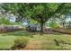 Spacious backyard showcasing a large tree, fenced perimeter, and ample space for outdoor furniture and entertainment at 3714 Conway Ave, Charlotte, NC 28209