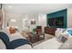 Comfortable basement featuring a large seating area with stylish furnishings and decor at 5220 Hatcher Creek Rd # 56, Charlotte, NC 28215