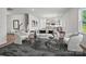 Living room with gray modern decor and hardwood floors at 5227 Hatcher Creek Rd # 43, Charlotte, NC 28215