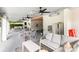 Comfortable community patio with seating, ceiling fans, and outdoor decor for relaxation at 9423 Belmont Ln, Marvin, NC 28173