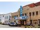 An eye-level shot of the Gem Theatre, capturing its vintage marquee and classic architectural details at 9932 Manor Vista Trl, Kannapolis, NC 28027
