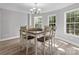 Dining room with wood table and seating for six at 105 S York St, Lancaster, SC 29720