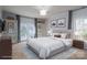 Relaxing main bedroom with neutral decor, large windows, access to a back yard, and ample closet space at 107 Doris Ct, Lincolnton, NC 28092