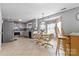 Spacious kitchen with breakfast area, stainless appliances, and ceramic tile flooring at 11834 Mallard Ridge Dr, Charlotte, NC 28269