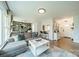 Open concept living room flows into a breakfast bar area, ideal for entertaining and Gathering gatherings at 1310 Seneca Pl, Charlotte, NC 28209