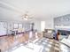 Spacious open-concept living area with dining space, fireplace, and inviting decor at 137 Beaverbrook Rd, Statesville, NC 28677