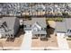 Aerial view of a two-story home, landscaping, and a two car garage at 2024 Linn Cv, Waxhaw, NC 28173