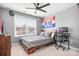 Bedroom with a queen size bed, natural light and fun decor at 2024 Linn Cv, Waxhaw, NC 28173