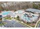 Community waterpark includes a recreational pool, splash pad, slides, and picnic shelters at 2024 Linn Cv, Waxhaw, NC 28173