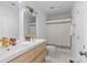Bright bathroom features a dual sink vanity, modern fixtures, and a shower-tub combination at 2911 N Myers St, Charlotte, NC 28205