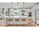 Spacious kitchen with a large island, pendant lighting, stainless steel appliances, and ample counter space at 4775 Formation Dr # 99, Lancaster, SC 29720