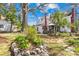 The backyard displays lush greenery and garden area with a charming home backdrop at 4928 Tuckaseegee Rd, Charlotte, NC 28208