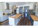 Well-designed kitchen with stainless steel appliances, island and subway tile backsplash at 881 Saluda Rd, Chester, SC 29706