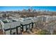 Aerial view of modern townhomes with rooftop terraces and views of the Charlotte skyline at 904 Van Every St, Charlotte, NC 28205